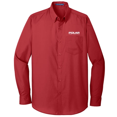 PR105<br>Long Sleeve Carefree Poplin Shirt